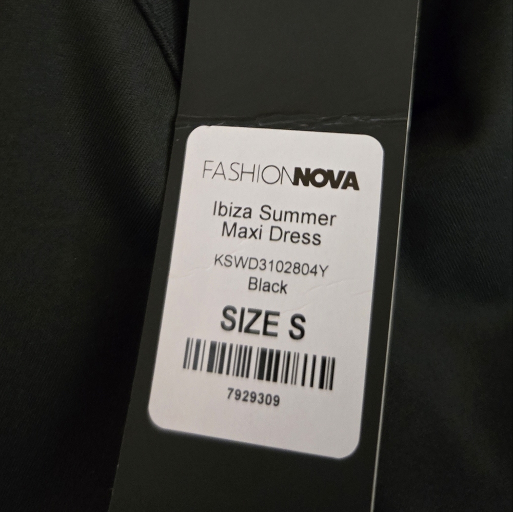 Fashion Nova  Ibiza Black Halter Cutout Dress Sz:Small - Picture 5 of 5